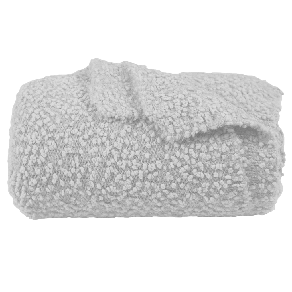 Grey top soft throw