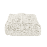 Chess Knit Throw, 50x60 Natural Throw