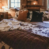 Stella Faux Silk Double Box Stitch Throw Throw