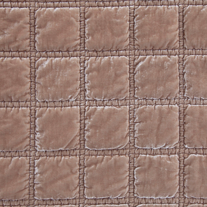 Stella Faux Silk Velvet Double Box Stitch Throw Throw