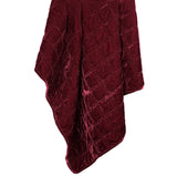 Stella Faux Silk Velvet Double Box Stitch Throw Throw