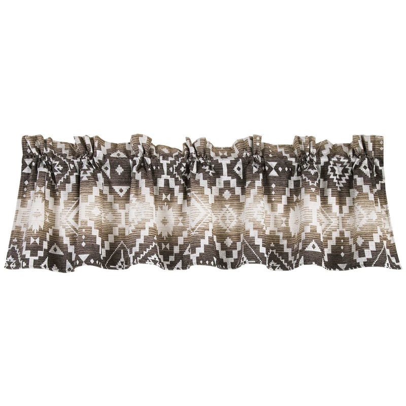 Chalet Aztec Cream & Taupe Kitchen Valance Valance