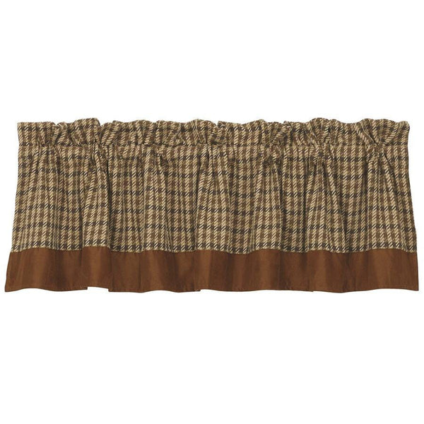 Crestwood Tan & Cream Houndstooth Kitchen Valance Valance