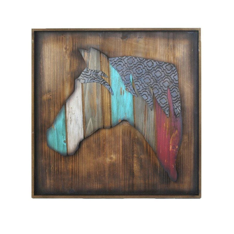 Colorful Horse Head Western Wall Art Wall Decor