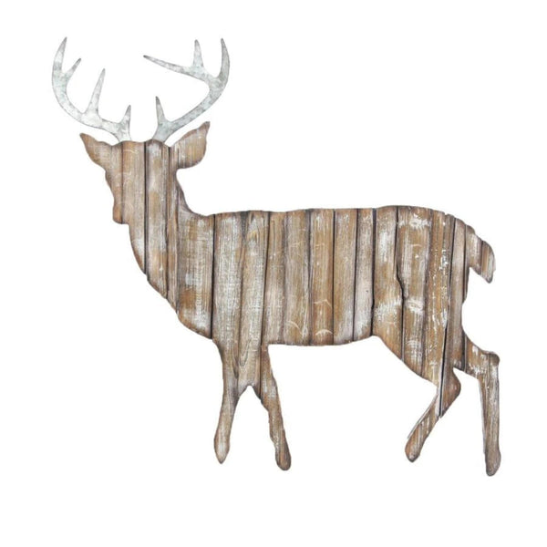 Deer Cut Out Rustic Wall Hanging Wall Decor