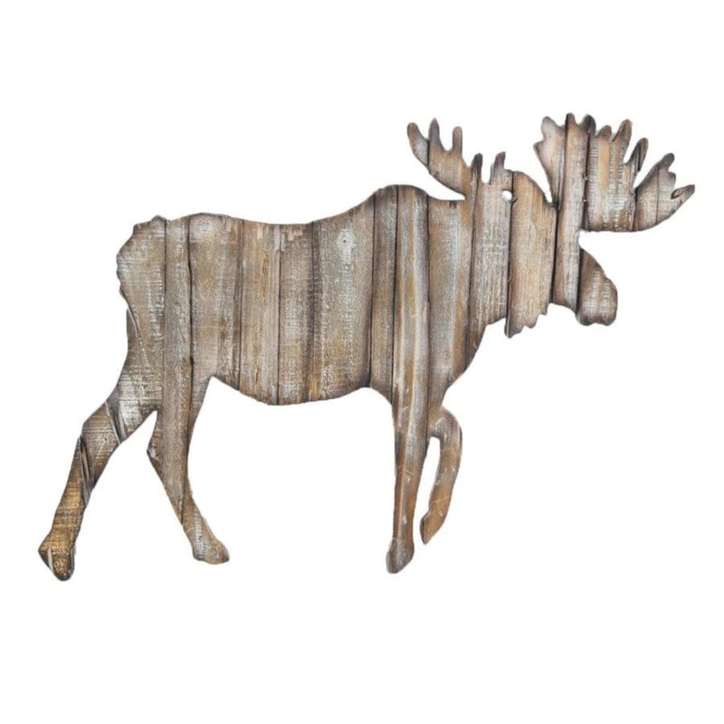 Moose Cut Out Rustic Wall Hanging Wall Decor